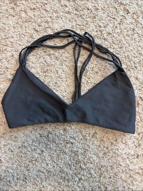 Mikoh T-back Bikini Top Grey Medium